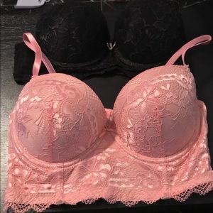 2 NEW 36C lace bras